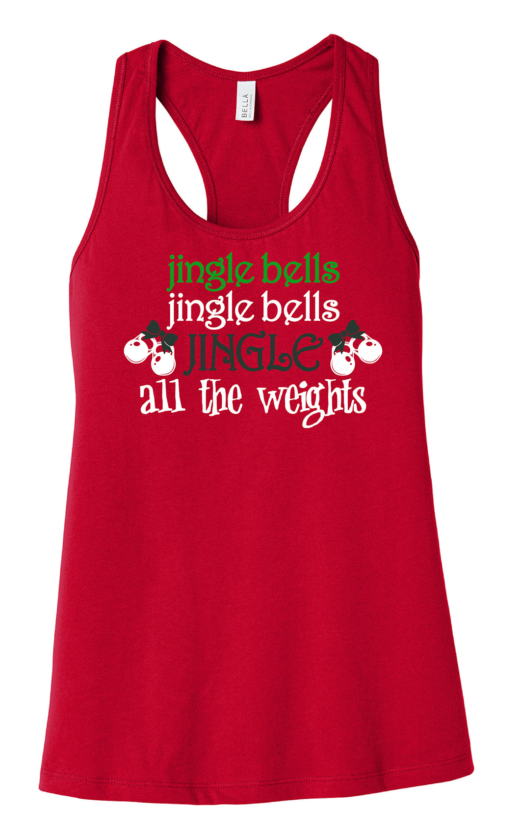 Jingle all the Weights BELLA+CANVAS ® Women's Jersey Racerback Tank –